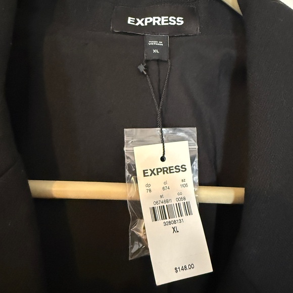 Express Women's Black Double-Breasted Blazer - Picture 2 of 3